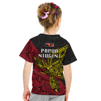 Papua New Guinea Sandaun Province Kid T Shirt PNG Birds Of Paradise Polynesian Arty Style LT03 - Polynesian Pride