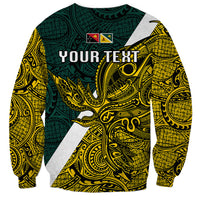 Personalised Papua New Guinea Jiwaka Province Sweatshirt PNG Birds Of Paradise Polynesian Arty Style LT03 - Polynesian Pride