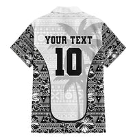 Custom Fiji Pacific Rugby 2024 Family Matching Mermaid Dress and Hawaiian Shirt Tapa Tribal and Fijian Masi Pattern