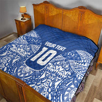 Custom Samoa Pacific Rugby 2024 Quilt Polynesian Pacific Tribal Pattern
