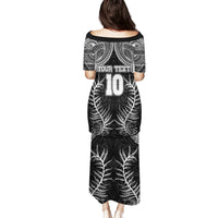 Custom New Zealand Rugby Family Matching Puletasi Dress and Hawaiian Shirt Aotearoa Champion Cup History with Silver Fern LT03 - Polynesian Pride