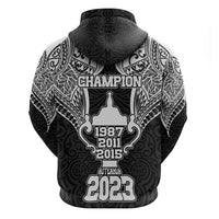 New Zealand Rugby Hoodie Aotearoa Champion Cup History with Haka Dance LT03 - Polynesian Pride