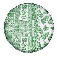 Hawaii Spare Tire Cover Aloha Tropical Plants Tribal Pattern Green Version LT03 - Polynesian Pride