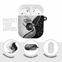 Personalised Aotearoa Lawn Bowls AirPods Case Maori and Silver Fern Half Style - Polynesian Pride