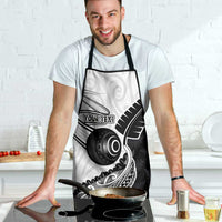 Personalised Aotearoa Lawn Bowls Apron Maori and Silver Fern Half Style - Polynesian Pride