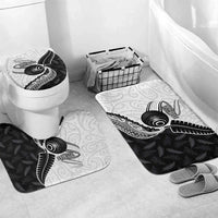 Personalised Aotearoa Lawn Bowls Bathroom Set Maori and Silver Fern Half Style - Polynesian Pride