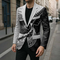 Personalised Aotearoa Lawn Bowls Blazer Maori and Silver Fern Half Style LT03 - Polynesian Pride