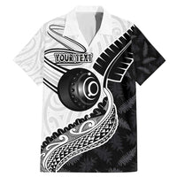 Personalised Aotearoa Lawn Bowls Family Matching Mermaid Dress and Hawaiian Shirt Maori and Silver Fern Half Style - Polynesian Pride