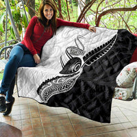 Personalised Aotearoa Lawn Bowls Quilt Maori and Silver Fern Half Style - Polynesian Pride