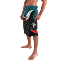 Aotearoa Lawn Bowls Lavalava Maori and Silver Fern Sporty Style Teal Color - Polynesian Pride