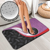 Personalised Aotearoa Lawn Bowls Bathroom Set Maori and Silver Fern Sporty Style Pink Color - Polynesian Pride