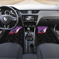 Aotearoa Lawn Bowls Car Mats Maori and Silver Fern Sporty Style Purple Color - Polynesian Pride