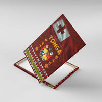 Tonga Independence Day Canvas Wall Art National Flag and Emblem with Ngatu Art Pattern