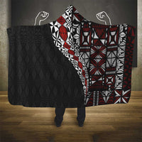 Tonga Ngatu Art Tattoo Polynesian Hooded Blanket