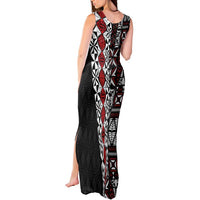 Tonga Ngatu Art Tattoo Polynesian Tank Maxi Dress LT03 - Polynesian Pride