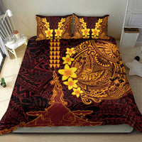 Hawaii Volcano Bedding Set Polynesian and Kakau Pattern