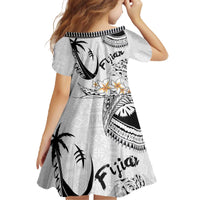 Fijian Traditional Culture Family Matching Off The Shoulder Long Sleeve Dress and Hawaiian Shirt Tapa Tribal Tattoos - Polynesian Pride