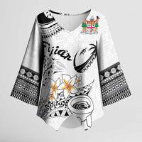 Fijian Traditional Culture Kimono Sleeve Blouse Tapa Tribal Tattoos - Polynesian Pride