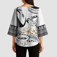 Fijian Traditional Culture Kimono Sleeve Blouse Tapa Tribal Tattoos - Polynesian Pride