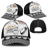Fijian Traditional Culture Mesh Trucker Cap Tapa Tribal Tattoos - Polynesian Pride