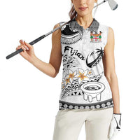 Fijian Traditional Culture Women Sleeveless Polo Shirt Tapa Tribal Tattoos - Polynesian Pride