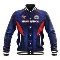 Custom Rugby Samoa Baseball Jacket Siva Tau Spirit Sporty Vibes - Polynesian Pride