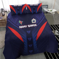 Rugby Samoa Bedding Set Siva Tau Spirit Sporty Vibes LT03 - Polynesian Pride