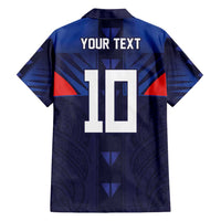 Custom Rugby Samoa Family Matching Summer Maxi Dress and Hawaiian Shirt Siva Tau Spirit Sporty Vibes - Polynesian Pride