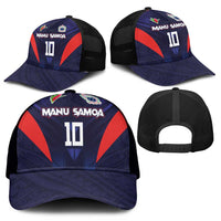 Custom Rugby Samoa Mesh Trucker Cap Siva Tau Spirit Sporty Vibes - Polynesian Pride