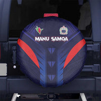 Rugby Samoa Spare Tire Cover Siva Tau Spirit Sporty Vibes LT03 No hole Navy - Polynesian Pride