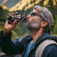 Hawaiian Tropical Flowers and Maile Pikake 4 in 1 Can Cooler Tumbler Polynesian Tribal Pattern Grayscale Mode