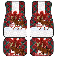Canadian Christmas - Moose and Maple Retro Style Car Mats
