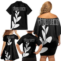 Personalised New Zealand Canoeing Special Jersey Family Matching Off Shoulder Short Dress and Hawaiian Shirt LT03 - Polynesian Pride