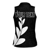 Personalised New Zealand Canoeing Special Jersey Women Sleeveless Polo Shirt LT03 - Polynesian Pride