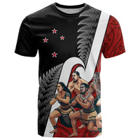 New Zealand Te Matatini T Shirt Kapa Haka and Silver Fern - Maori Art Pattern LT03 Black - Polynesian Pride