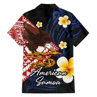 American Samoa Flag Day Hawaiian Shirt Polynesian Tatau Art and Plumeria