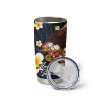 American Samoa Flag Day Tumbler Cup Polynesian Tatau Art and Plumeria LT03 - Polynesian Pride