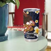 American Samoa Flag Day Tumbler Cup Polynesian Tatau Art and Plumeria LT03 - Polynesian Pride