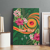 Manuʻa Islands Canvas Wall Art Polynesian Art Tattoo Style and Tropical Plants