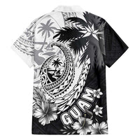 Hafa Adai Guam Family Matching Tank Maxi Dress and Hawaiian Shirt Polynesian Palm Tree Tattoo Hibiscus and Plumeria Art
