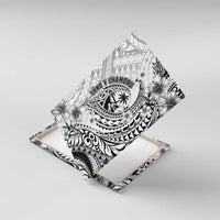 Guam-Land of the Chamorro Canvas Wall Art Polynesian Tattoo Style Hibiscus and Plumeria Art