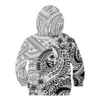 Guam-Land of the Chamorro Kid Hoodie Polynesian Tattoo Style Hibiscus and Plumeria Art