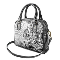 Guam-Land of the Chamorro Shoulder Handbag Polynesian Tattoo Style Hibiscus and Plumeria Art