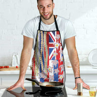 Hawaiian Polynesian Tribal Turtles Apron with Lei and Flag Style