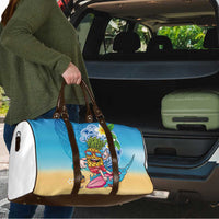 Hawaiian Funny Pineapple Surfing Travel Bag Beach with Tribal Kakau and Plumeria LT03 - Polynesian Pride