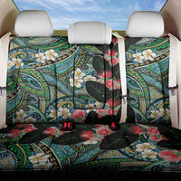 Hawaiian Taro Leaves and Ohia Lehua Back Car Seat Cover Polynesian Tribal Art Tropical Plants Motifs Colorful LT03 One Size Multicolor - Polynesian Pride