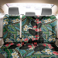 Hawaiian Taro Leaves and Ohia Lehua Back Car Seat Cover Polynesian Tribal Art Tropical Plants Motifs Colorful LT03 - Polynesian Pride