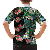 Hawaiian Taro Leaves and Ohia Lehua Hawaiian Shirt Polynesian Tribal Art Tropical Plants Motifs Colorful LT03 - Polynesian Pride