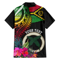 Personalised Vanuatu 44th Anniversary Family Matching Puletasi and Hawaiian Shirt Boars Tusk Tugeta Yumi Selebretem Indipendens Dei LT03 - Polynesian Pride