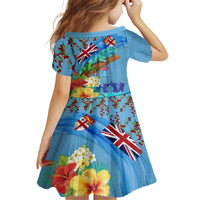 Fiji Day Family Matching Summer Maxi Dress and Hawaiian Shirt Tagimoucia Flower and Melanesia Pattern